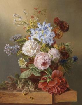 Still Life with Flowers Artwork by Joseph Schuster