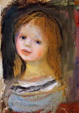 Portrait of a Woman Artwork by Pierre Auguste Renoir