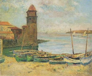 Le port de Collioure Artwork by Henri Martin