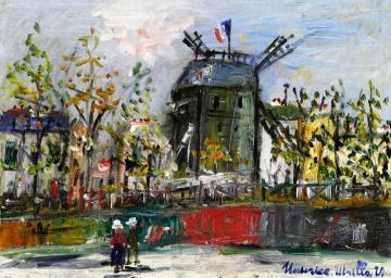 The Moulin de la Galette Artwork by Maurice Utrillo