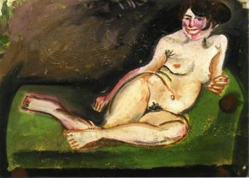 Reclining Nude Artwork by Otto Dix