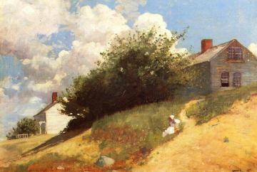 Houses on a Hill Artwork by Winslow Homer