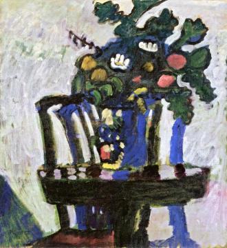 Bouquet With Oak Leaves Artwork by Gabriele Münter
