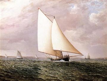 Rival off Bay Ridge Artwork by James E. Buttersworth