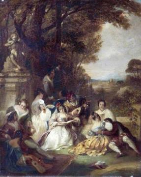 Scene from Callaco Artwork by Charles Robert Leslie