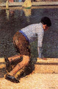Boy by the Water Artwork by Henri Martin