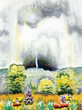 The Distant Boom Of Thunder Artwork by Charles Burchfield