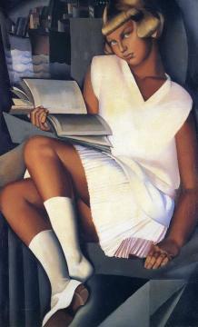 Kizette In Pink Artwork by Tamara De Lempicka