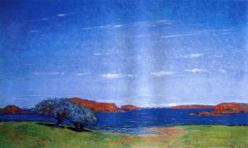 A Bright Sky With A Breeze Artwork by Arthur Wesley Dow