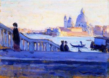La Salute from the Ponte della Paglia, Venice Artwork by Clarence Gagnon