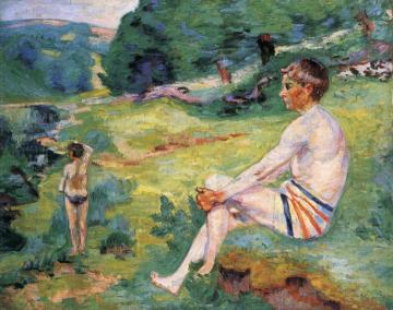 Bathers at Crozant Artwork by Armand Guillaumin