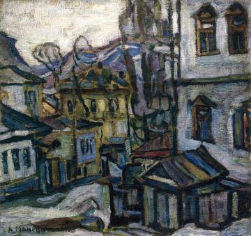 Urban View Artwork by Abraham A. Manievich