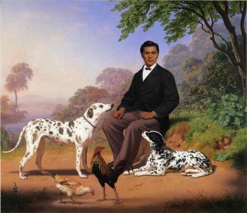 Sacramento Indian With Dogs Artwork by Charles Christian Nahl