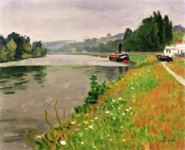 Le Bac Rosseboise Artwork by Albert Marquet