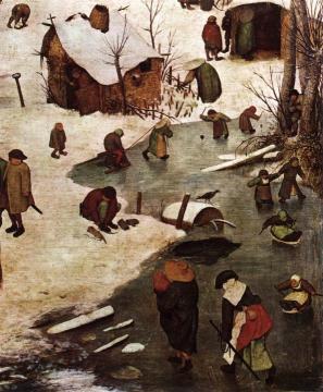The Census at Bethlehem (detail) Artwork by Pieter Bruegel the Elder