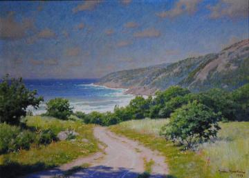 Coastal Landscape Artwork by Johan Krouthén