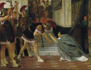 Proclaiming Claudius Emperor Artwork by Sir Lawrence Alma Tadema