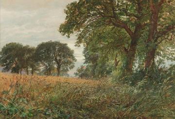 Tennysons Farm, Farmington, Isle of Wight Artwork by William Trost Richards