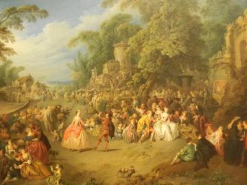 The Fair At Bezons Artwork by Jean Baptiste Pater