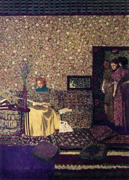 Figures in an Interior: Intimacy Artwork by Edouard Vuillard