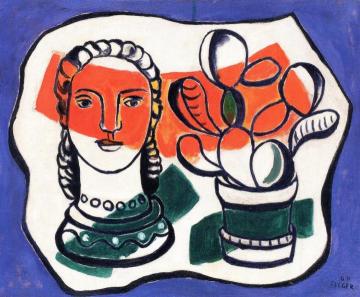 Woman With Cactus Artwork by Fernand Léger