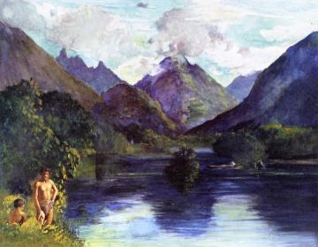 Entrance to Tautira River, Tahiti Artwork by John La Farge