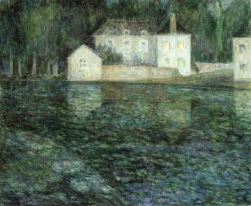 Moonlight On The River Artwork by Henri Le Sidaner