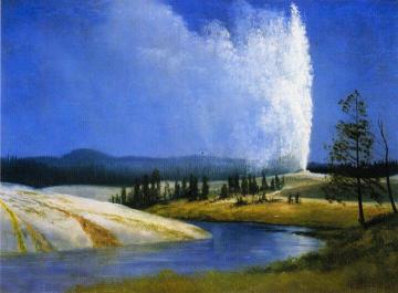 Old Faithful Artwork by Albert Bierstadt