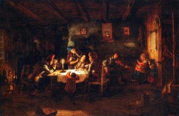 Canadian Interior Artwork by Cornelius Krieghoff