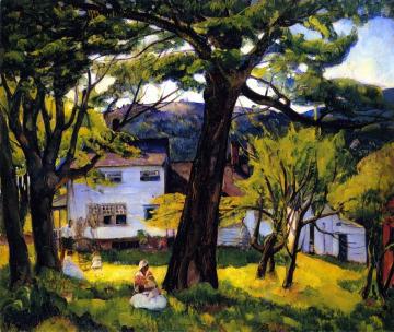 Summer Days, Camden Maine, The Bellows Family Artwork by Leon Kroll