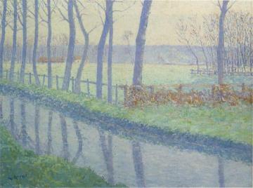 Trees by the River Artwork by Gustave Loiseau
