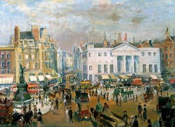 Piccadilly Circus Artwork by Jacques Emile Blanche