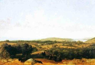 View of Narragansett Bay near Warwick, Rhode Island Artwork by David Johnson