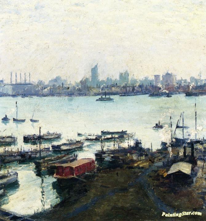 New York Docks Artwork by Max Kuehne