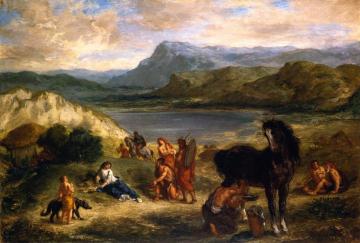 Ovid Among the Scythians Artwork by Eugène Delacroix