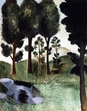 Large Trees Artwork by Andre Derain