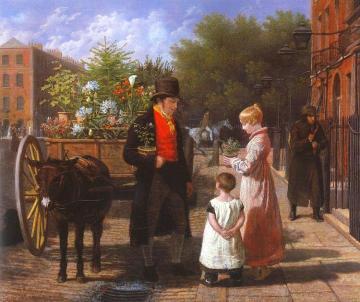 The Flower Seller Artwork by Jacques-Laurent Agasse