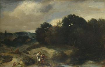 Landscape with Tobias and the Angel Artwork by Jan Lievens