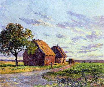 Haystacks, Plaine d'Essoyes Artwork by Maximilien Luce