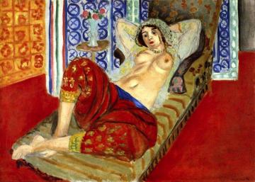 Odalisque with Red Culottes Artwork by Henri Matisse