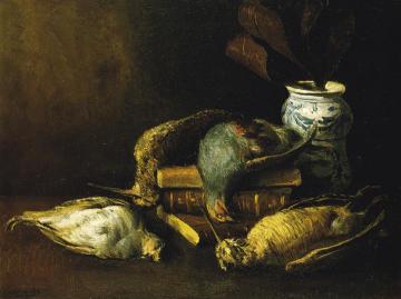 Still Life With Game Artwork by Luigi Comoli