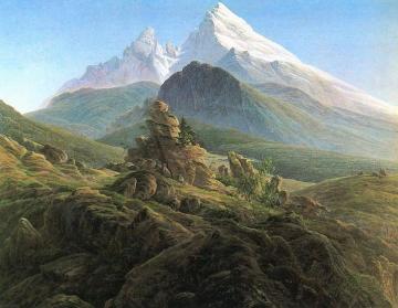 The Watzmann Artwork by Caspar David Friedrich