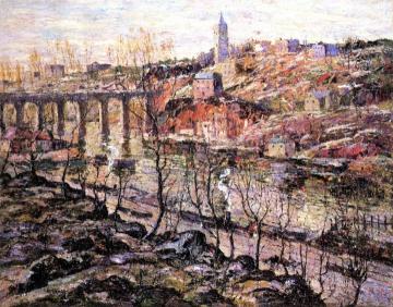 Harlem River, Early Morning Artwork by Ernest Lawson