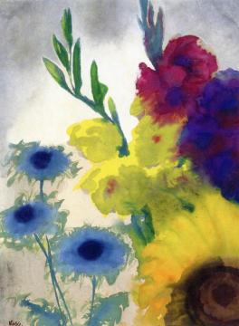 Flowers Artwork by Emil Nolde