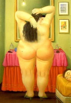 The Bedroom Artwork by Fernando Botero