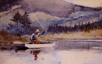 Quiet Pool on a Sunny Day Artwork by Winslow Homer