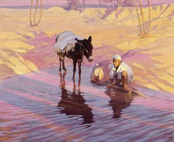 Under The Shadow Of The Palms Artwork by Adam Styka