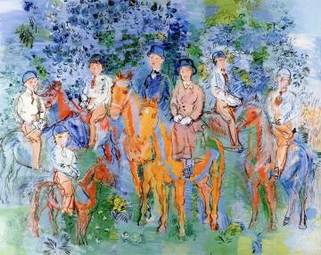 Riders In The Woods - Portrait Of M. Kessler And His Family Artwork by Raoul Dufy