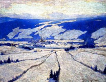 The Valley In December Artwork by Clarence Gagnon
