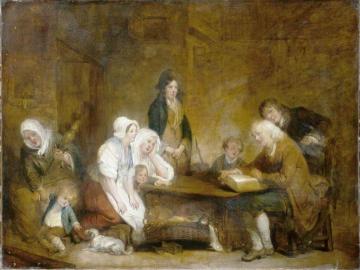 Family Worship Artwork by Jean-Baptiste Greuze